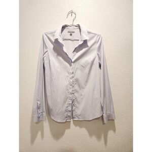 COS Stretch Cotton Button Up Shirt Women's Size 6 Minimalist Office Top